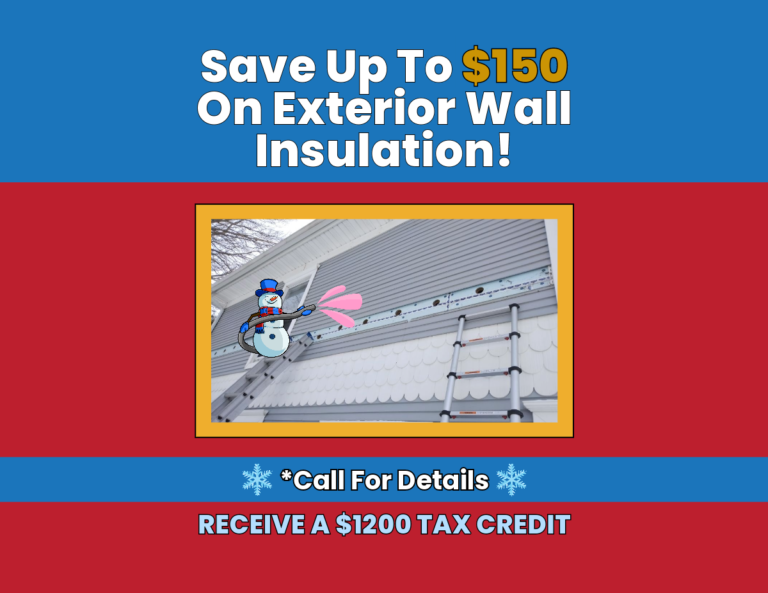 $150 Off Exterior Wall Insulation