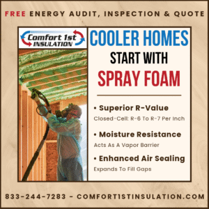 COOLER HOMES START WITH SPRAY FOAM