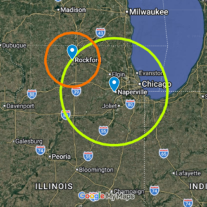 Comfort 1st Insulation Service Area Map